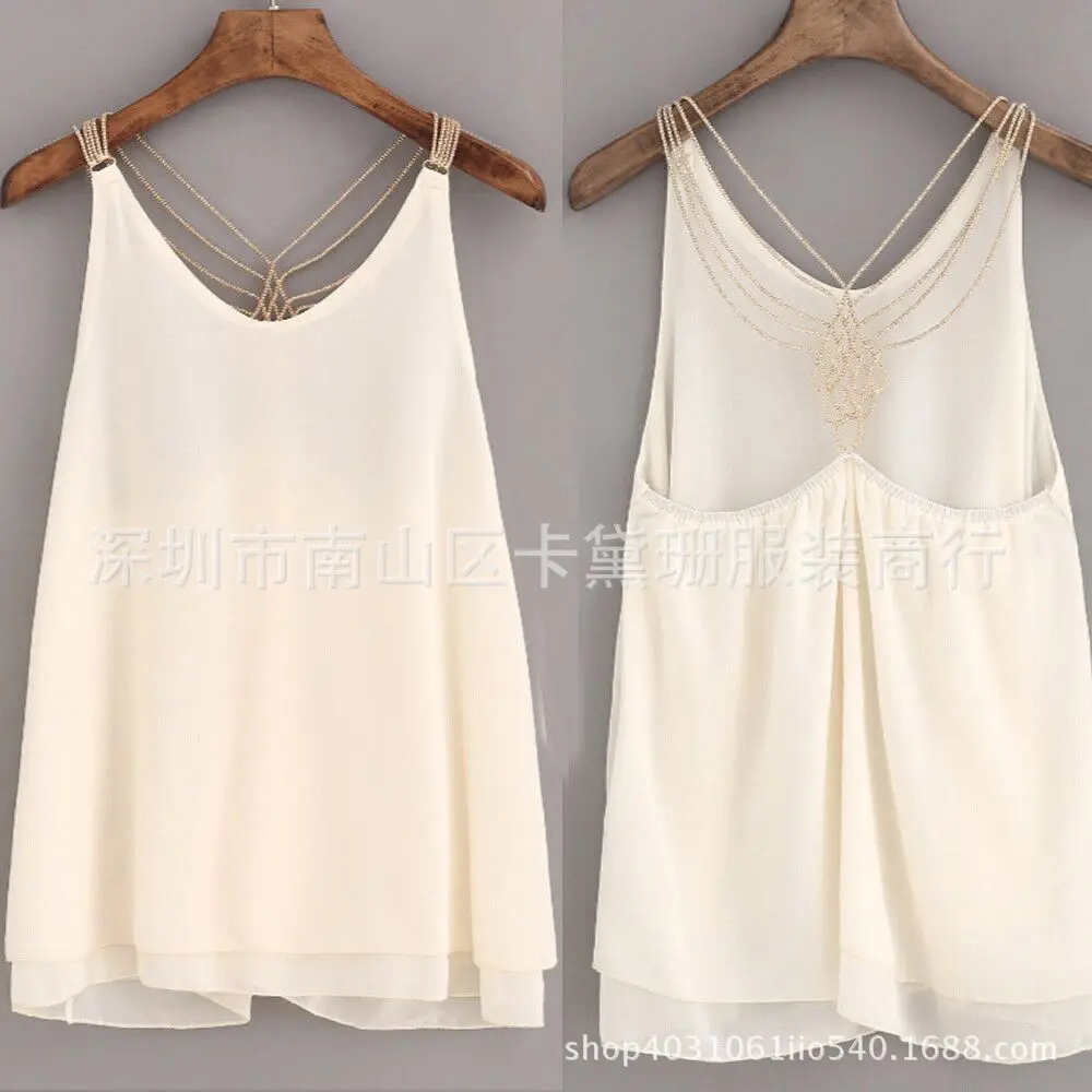 

Майка женская в европейском стиле, модный топ без рукавов, одежда для подростков, на лето