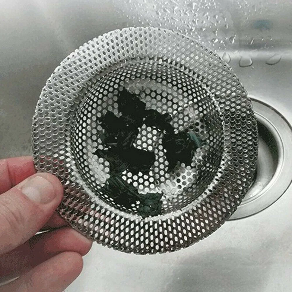 

Kitchen Gadges Metal Sink Strainer Floor Drain Stainless Steel Bathtub Hair Catcher Stopper Shower Drain Hole Filter Trap