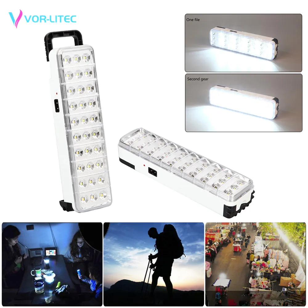 

Rechargeable 30LED Multi-function Emergency Light Flashlight LED Safety Lamp Inspection Lamp 2 Mode For Home Camp Hiking Outdoor