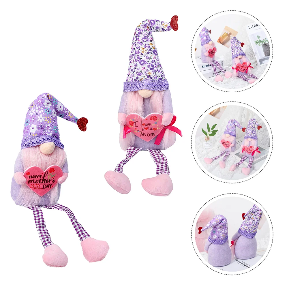 

2pcs Rich Color Lightweight Gnomes Mother's Day for Family Mother Friends