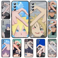 anime naruto heart gesture for oppo realme 5 6 6i 6s 7 8 8i 9i c3 c11 c21y q3s pro narzo 50a 50i master gt2 pro black phone case