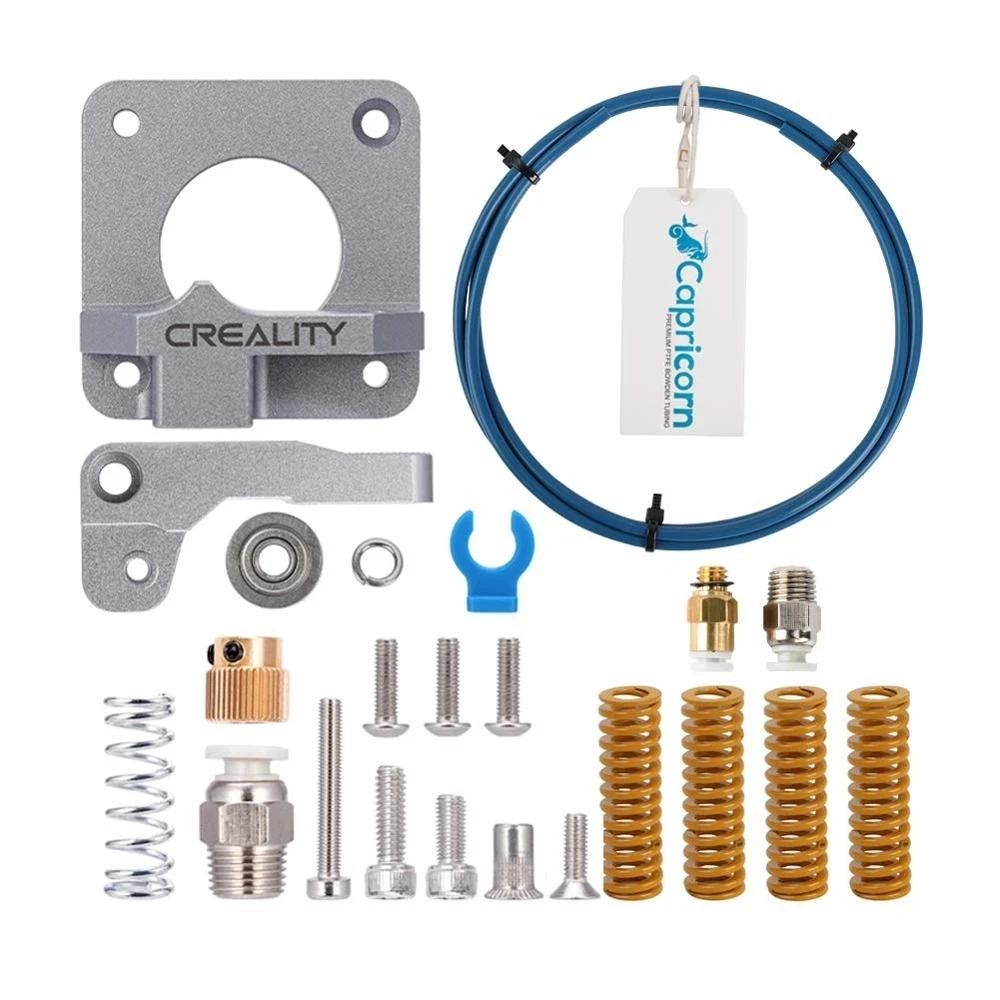 

CREALITY Capricorn Bowden PTFE Tubing XS Series 1M+MK8 Gray Metal Extruder Kit+4Pcs Heated Bed Pressure Springs Printer Parts