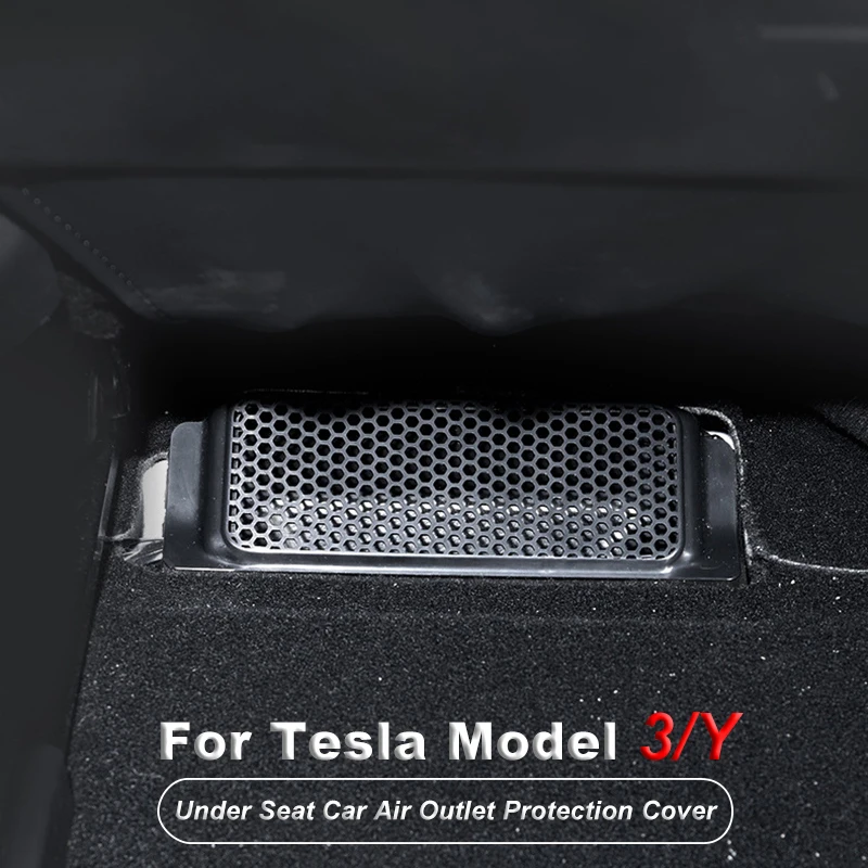 

FCXvenle 2 шт. Защитная крышка для автомобильного нижнего сиденья воздуховыпускного отверстия кондиционера анти-Блокировка для Tesla Model 3 Y 2016-2022