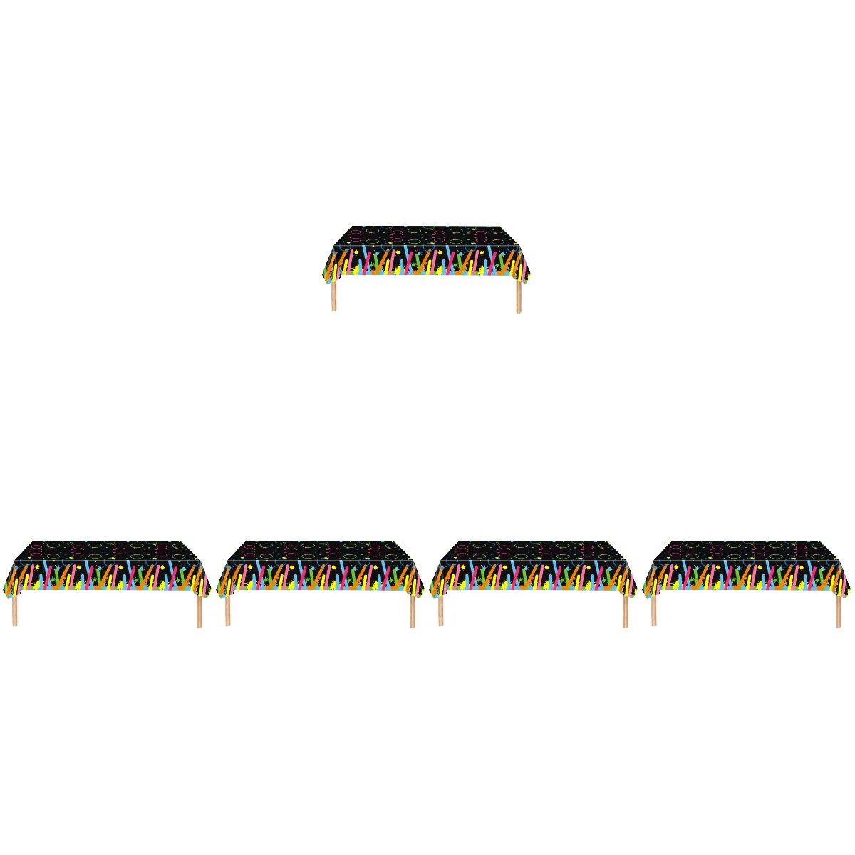 

Party Table Cover Table Cover Dining Table Decor Neon Tablecloth Decorate Birthday Table Cover Birthday Party Tablecloth