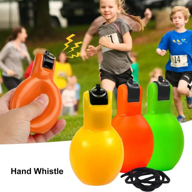 

Loud Handheld Whistle Outdoor Gear Soft PVC Hand Whistle Referee Emergency Squeeze Whistles For School Camping Survival Sports