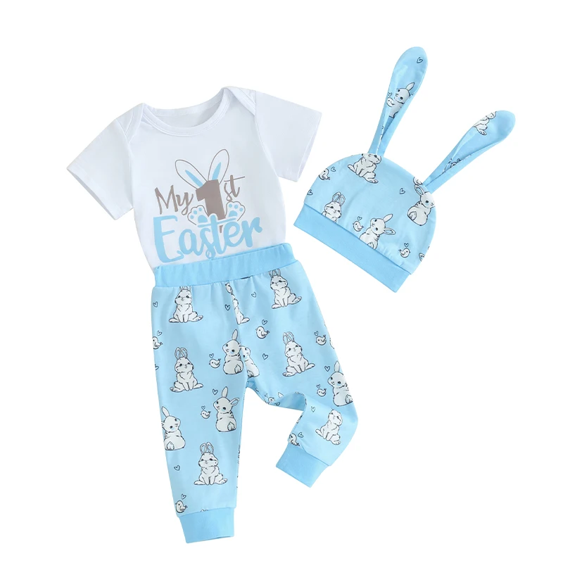 3 шт./комплект Детский комбинезон с коротким рукавом и эластичным поясом