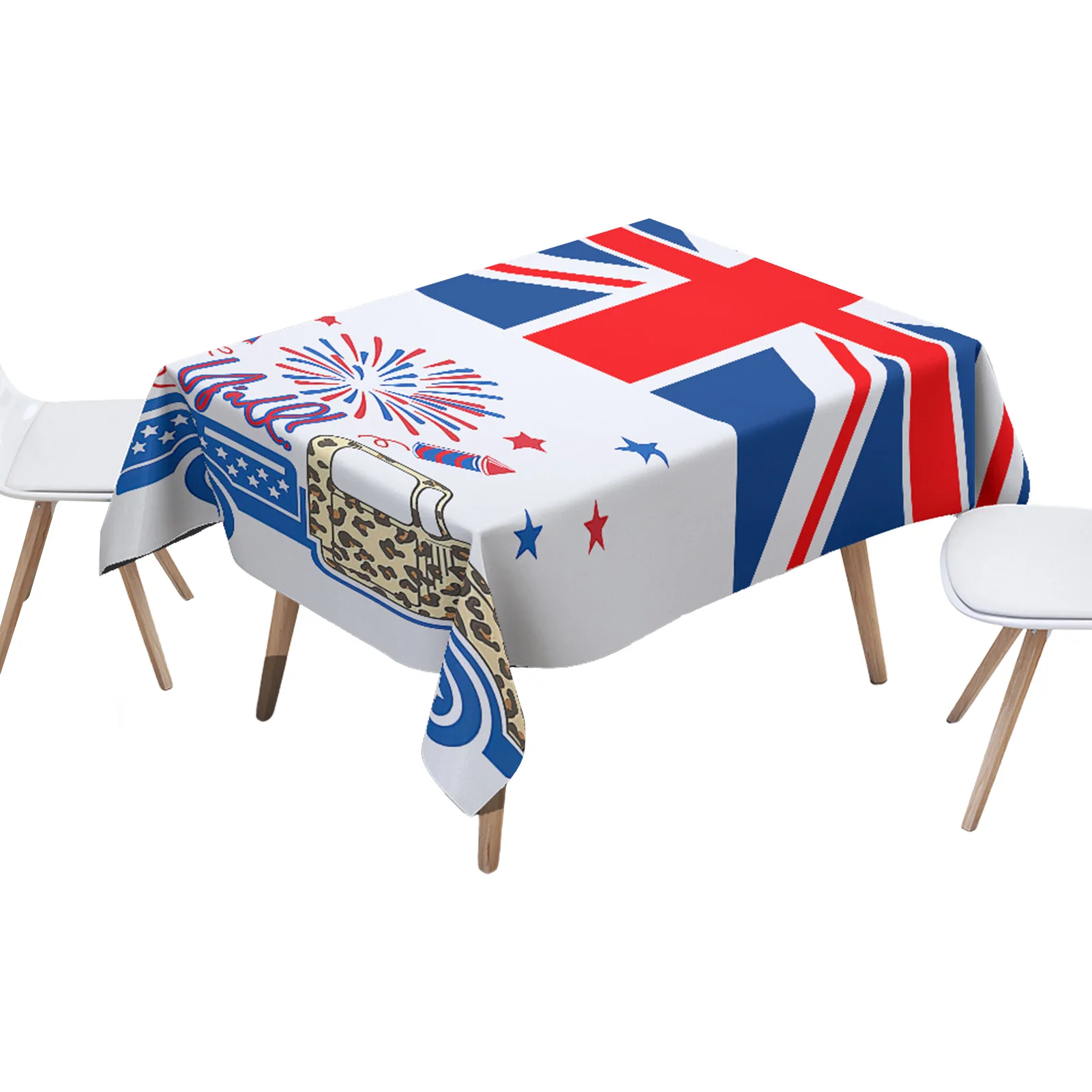 

British Flag Tablecloth Classic Traditional Flag United Kingdom Modern British Loyalty Symbol Table Cover Dining Table Cloth