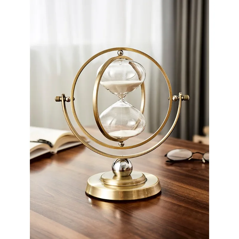 

The hourglass decoration is light and luxurious, high-end office, study, desk, living room, wine cabinet, home decoration
