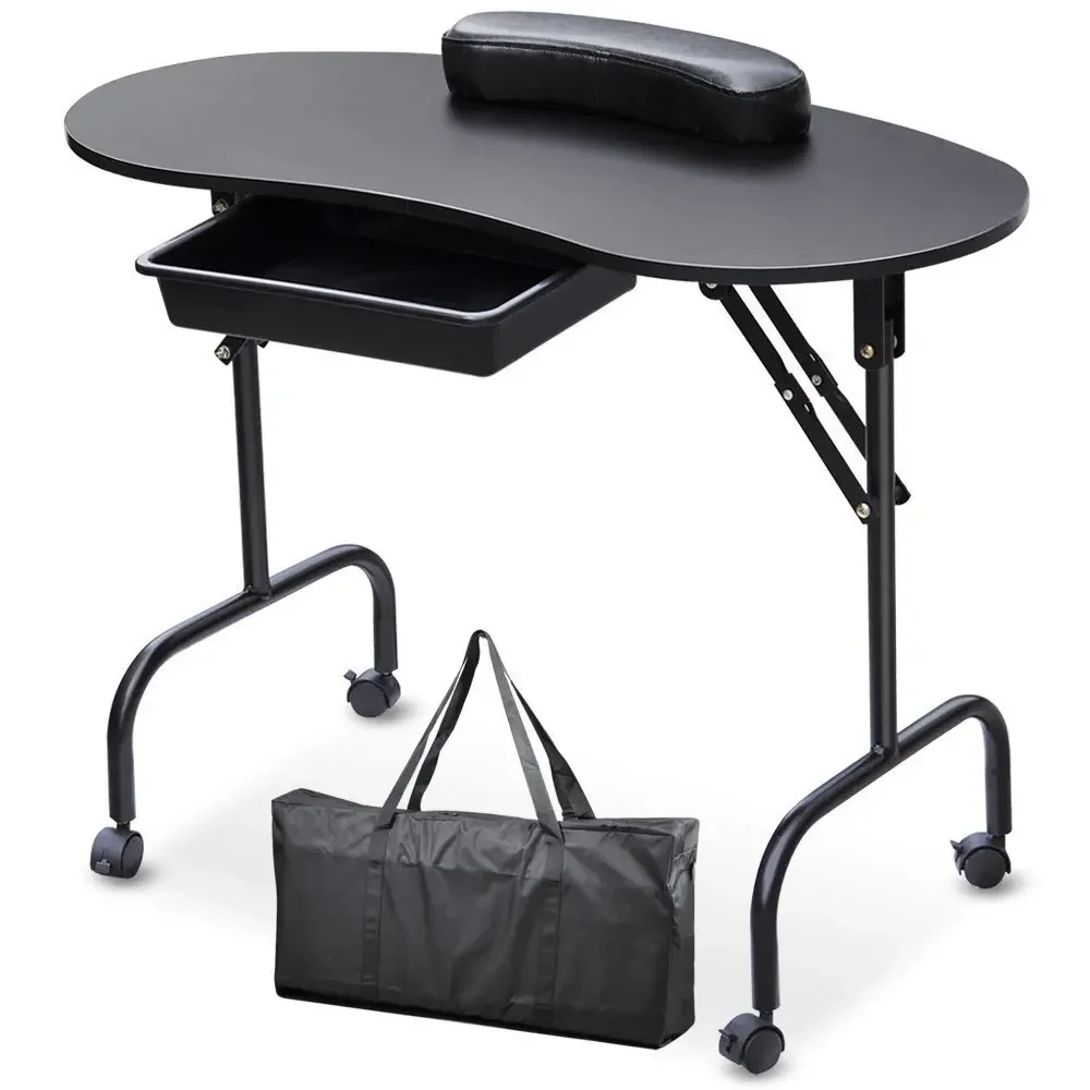 

Nail Table Portable Folding Manicure Table Nail Technician Workbench Stall Table Nail Table with Cosmetic Case