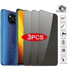 1-3 шт. Защитные пленки для Xiaomi Poco X3 Pro NFC F3 M3, антишпионское закаленное стекло для Redmi Note 10 9 8 Pro 9s 10s 8T 9T