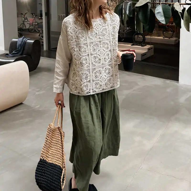 Вязаные лоскутные рубашки с усовершенствованным дизайном для тяжелой