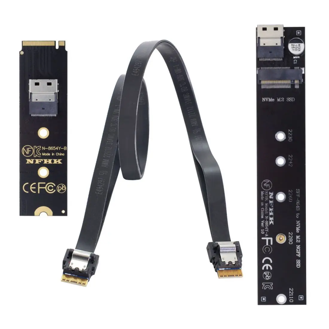 

Chenyang M.2 NVME NGFF M-Key SSD «штырь-гнездо» Удлинительный кабель с фоторазъемом для материнской платы SSD 2280/22110