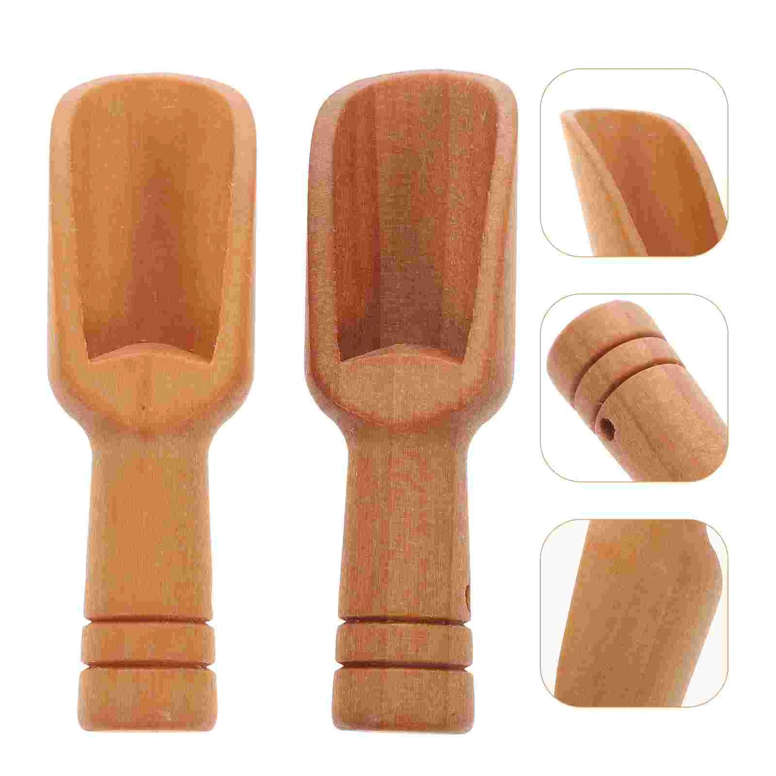 

Wooden Scoop Scoops Mini Spoons Tea Canisters Spoon Bath Jars Salts Accessories Teaware Salt Containers Scooper Wood Teaspoon