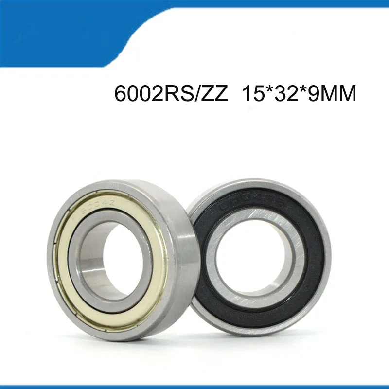 

High Quality( ABEC-1) 6002RS /ZZ 6002-2RS 6002ZZ 10PCS Deep Groove Ball Bearings (15 x 32 x 9MM) Bearing