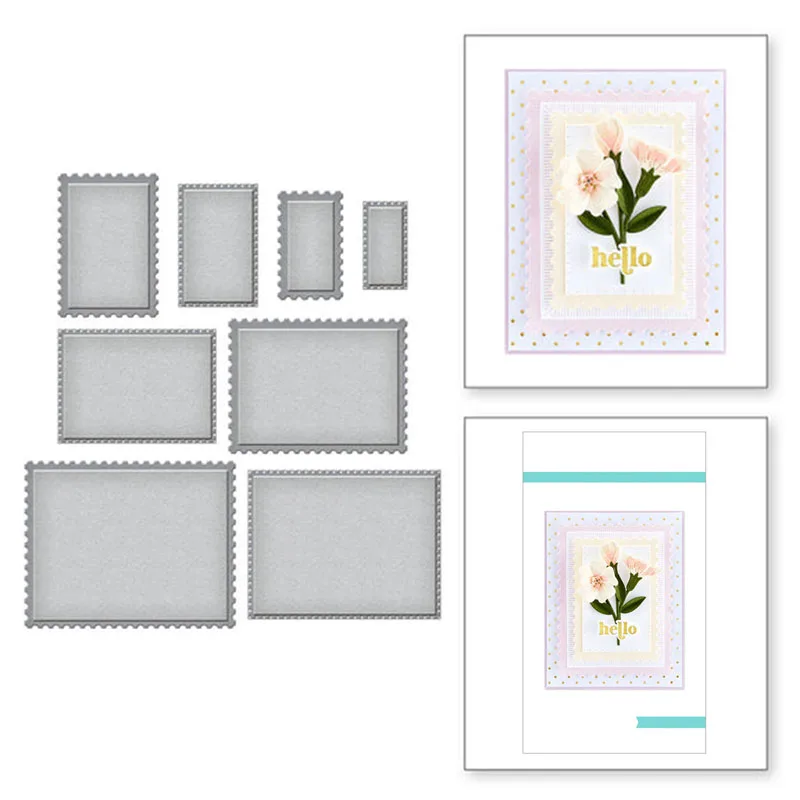 

2022 Новый швейный прямоугольный контурный каркас металлическая пресс-форма используется для процесса резки бумаги и тиснения визитных карт...