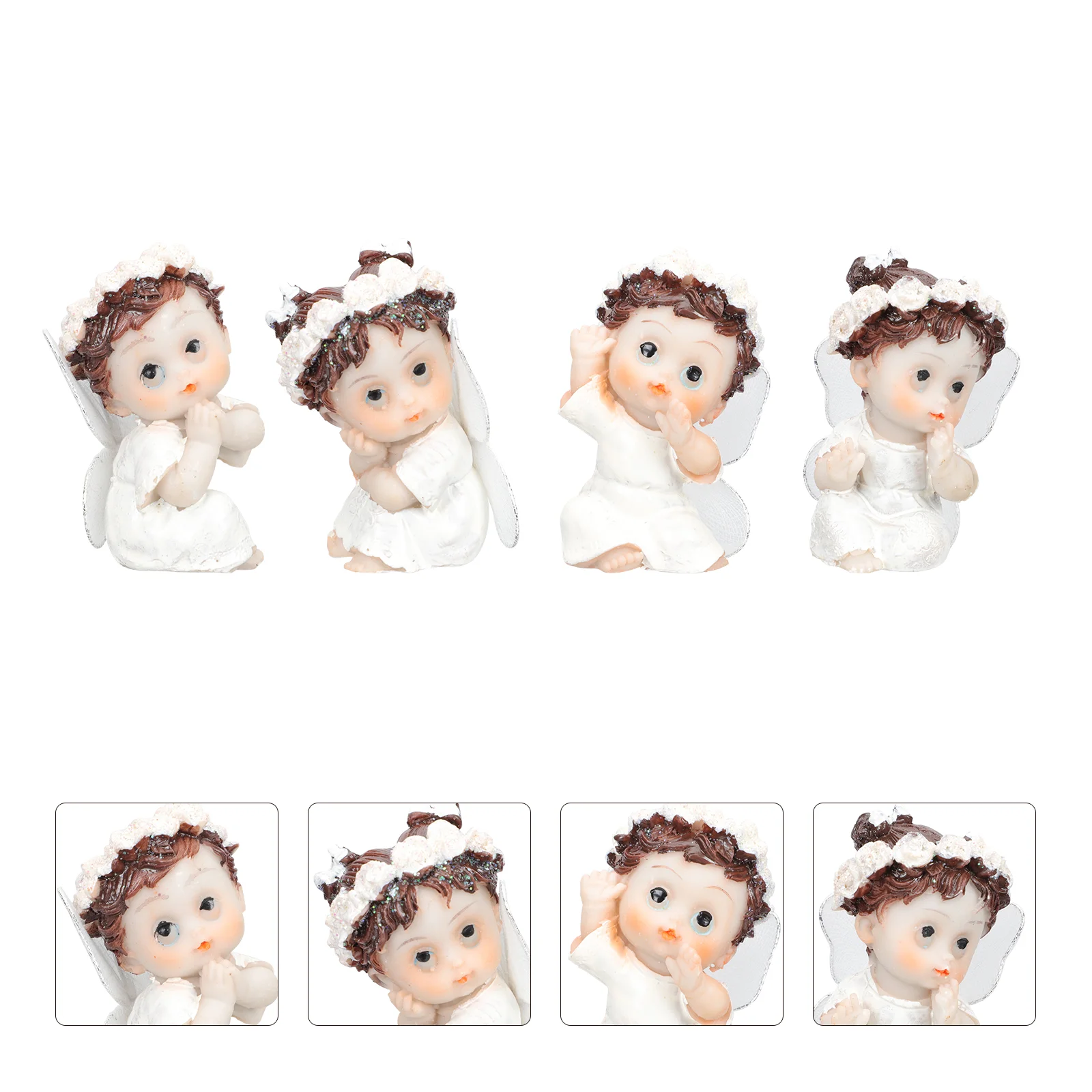 

Angel Figurine Baby Statue Figurines Miniature Girl Ornament Car Birthday Shower Gift Decor Dashboard Decoration Resin Fairies