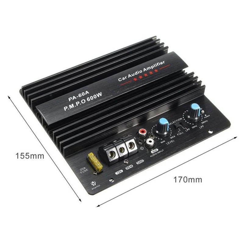 Усилитель мощности автомобильной аудиосистемы 12 В 600 Вт