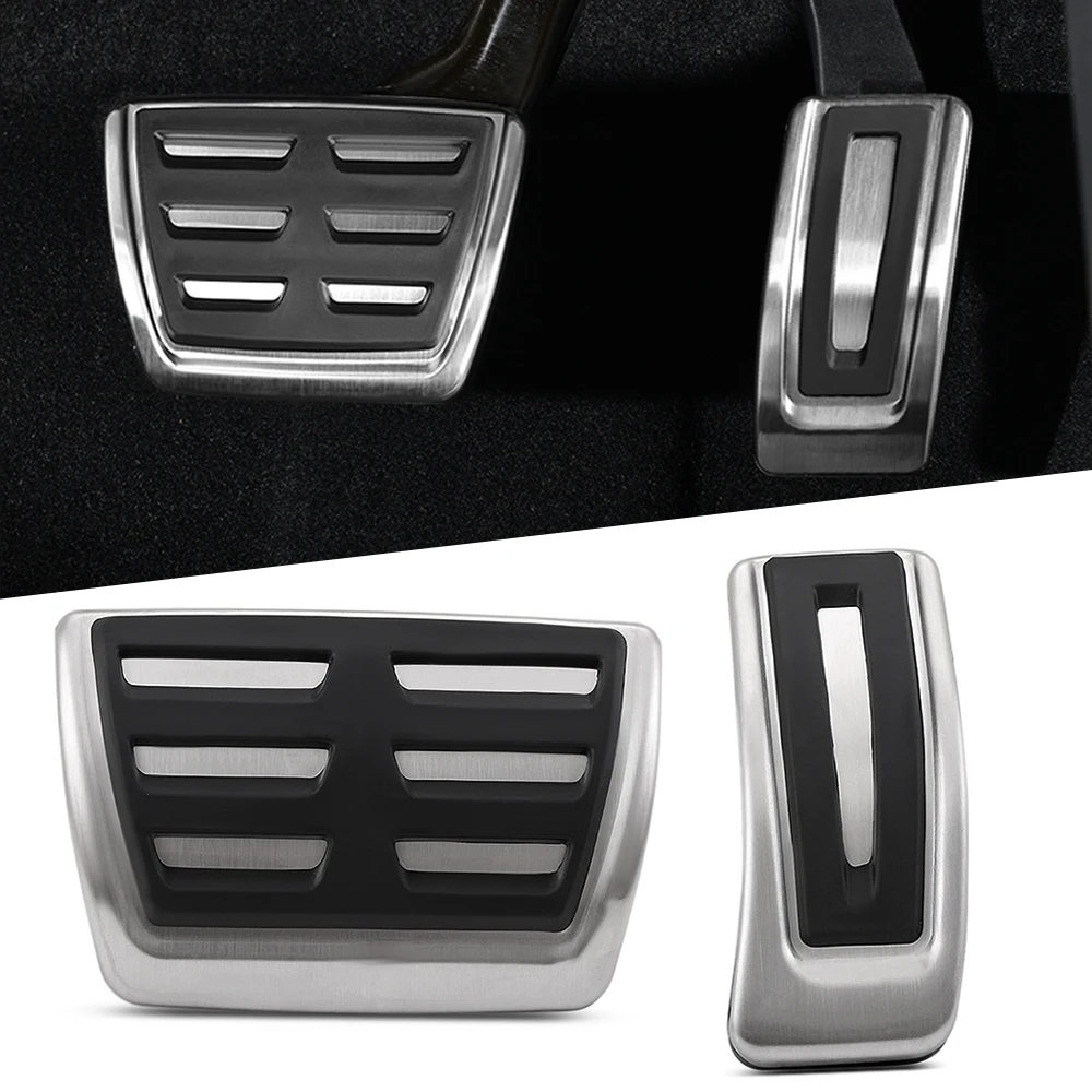 Педаль газового тормоза из нержавеющей стали MT для Seat Ibiza 6K 6L 6J Skoda Fabia I II Polo 9N 6R Bora