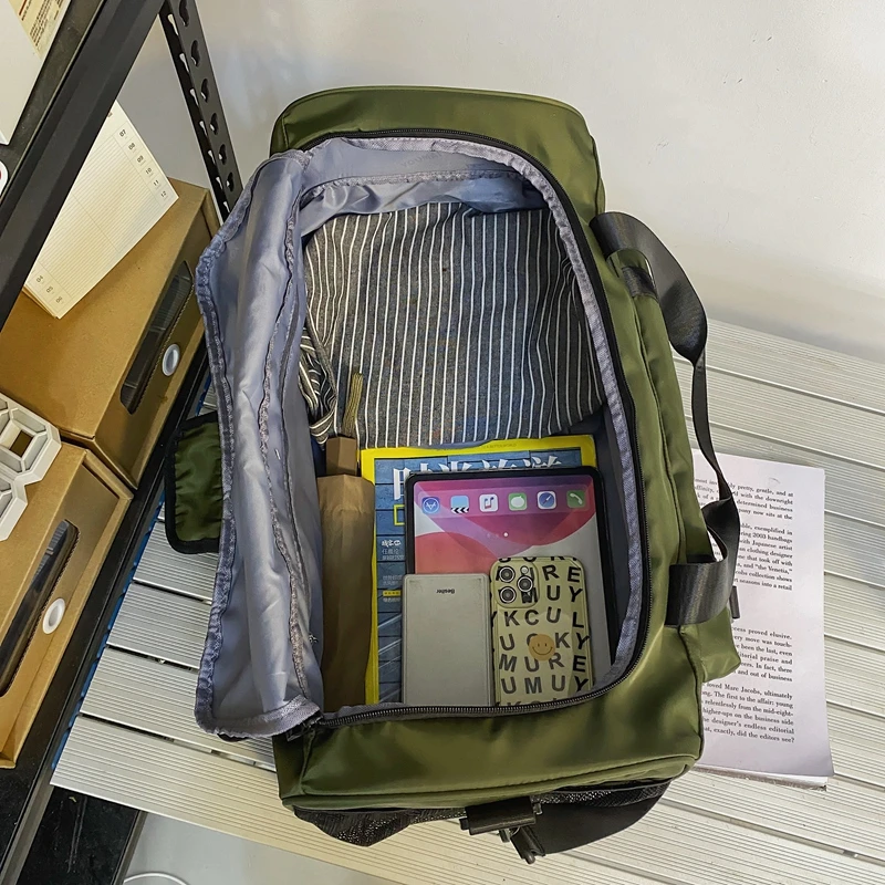 YILIAN Short travel bag men and women large capacity light oversized hand luggage travel basketball training fitness bag