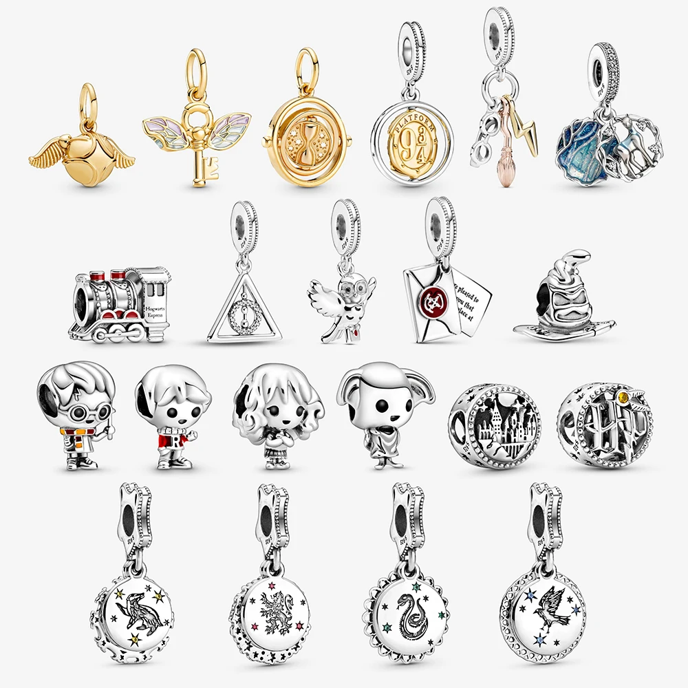 Disney Harry Potter Charm Series Fit Original Pan Charms Bracelets & Bangle Beads Pendant Jewelry Berloque