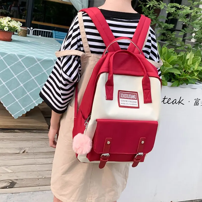 New Women Backpack Bag Canvas Women Backpacks Canvas Teenage Girls School Backpack School Bags Laptop Books Bag School Backpacks