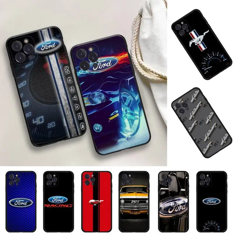 

Luxury Brand Car Ford Logo Phone Case For iPhone 14 11 12 13 Mini Pro XS Max Cover 6 7 8 Plus X XR SE 2020 Funda Shell