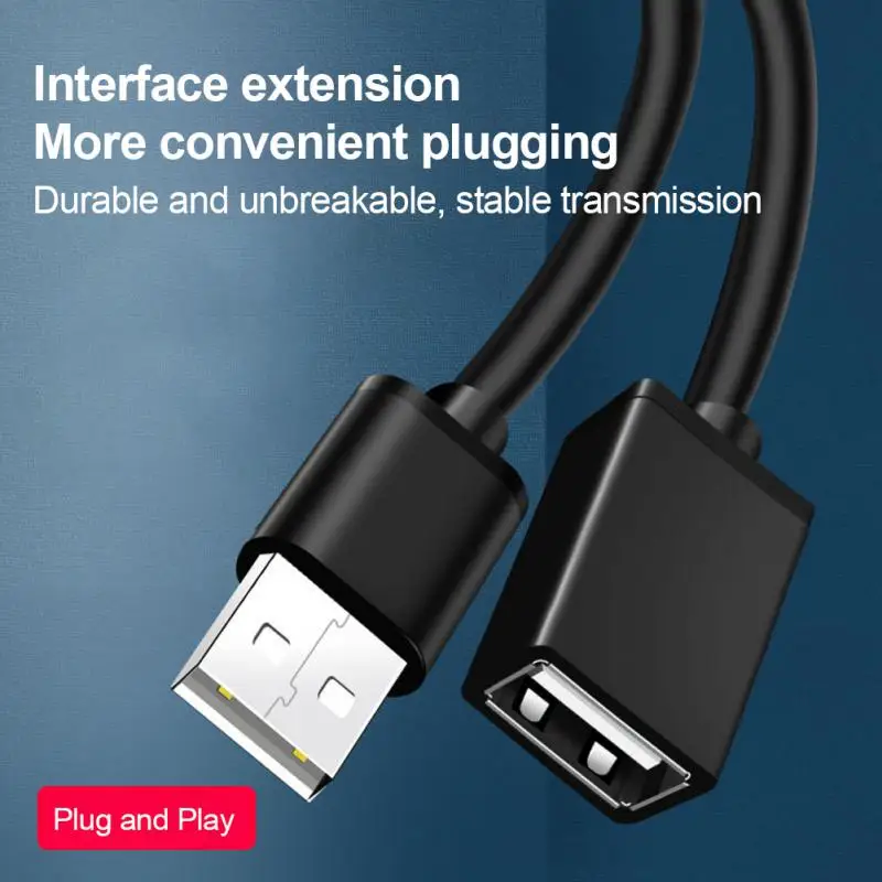 

USB To USB Type A Male To Male Extender USB Extension Cable For Radiator Hard Disk Webcom Camera USB Date Extension Cable