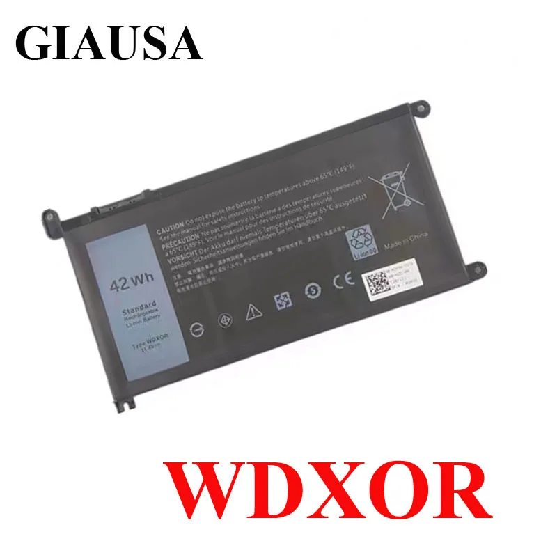 Фото Аккумулятор WDX0R для Dell Inspiron 13 5000 5368 5378 7368 7378 14 7000 7560 7460 5468 15 7560 5538 5567 5568 P61F T2JX4 3CRH3 WDXOR №1