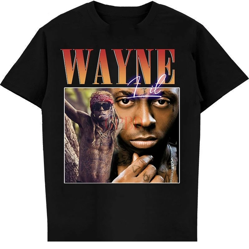 

Футболка в стиле ретро, винтажная рубашка в стиле Лил Уэйн, рэп, хип-хоп 90-х годов, новый размер