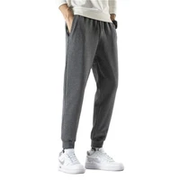 korean of new mens loose spring and autumn pure cotton sports pants youth leisure solid color versatile fashion trend trousers