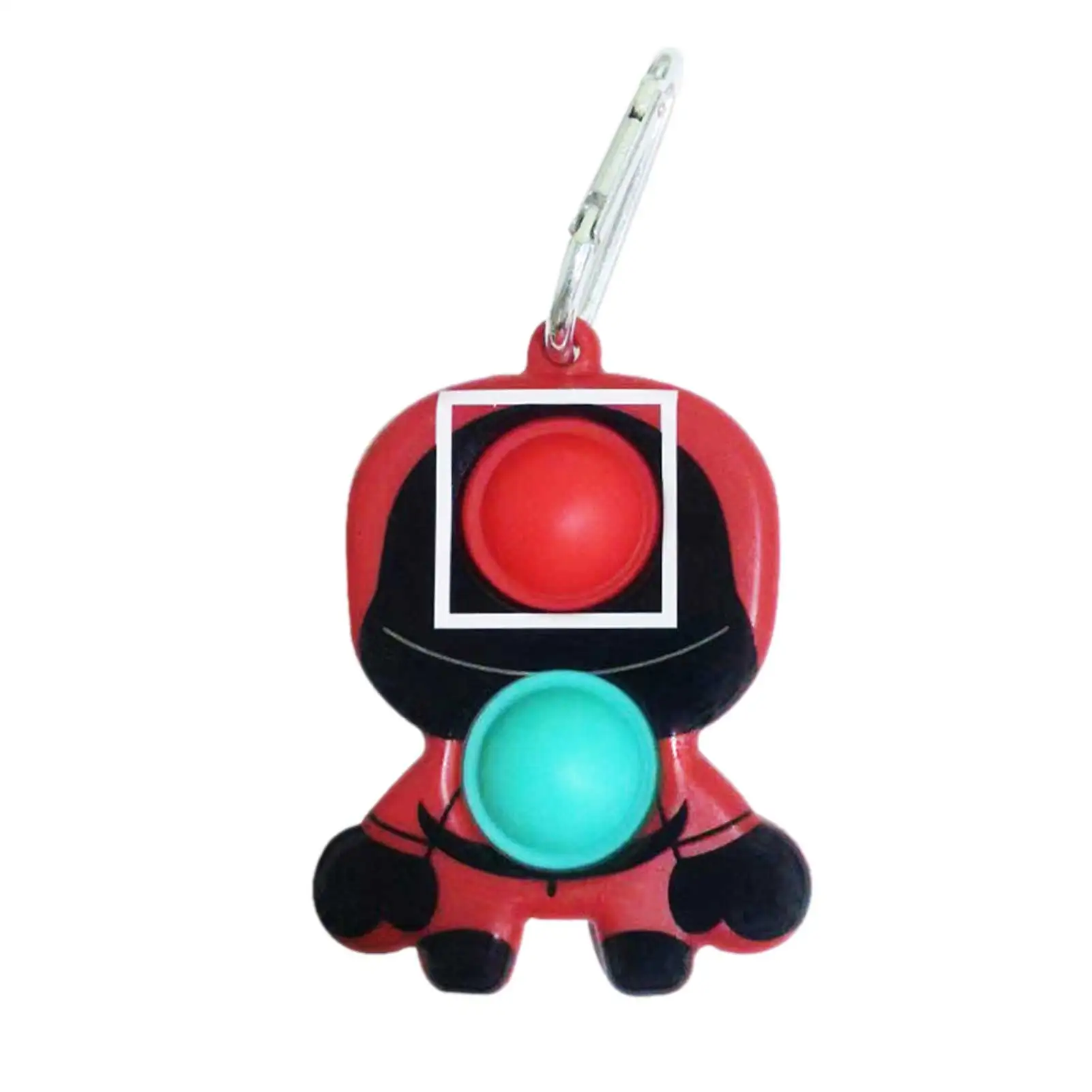 

Squid Game Keychains Masked Men Keychain With Circle Square Triangle Doll Cute Novelty Hangings Sensory Toy Relieve Stress Tree