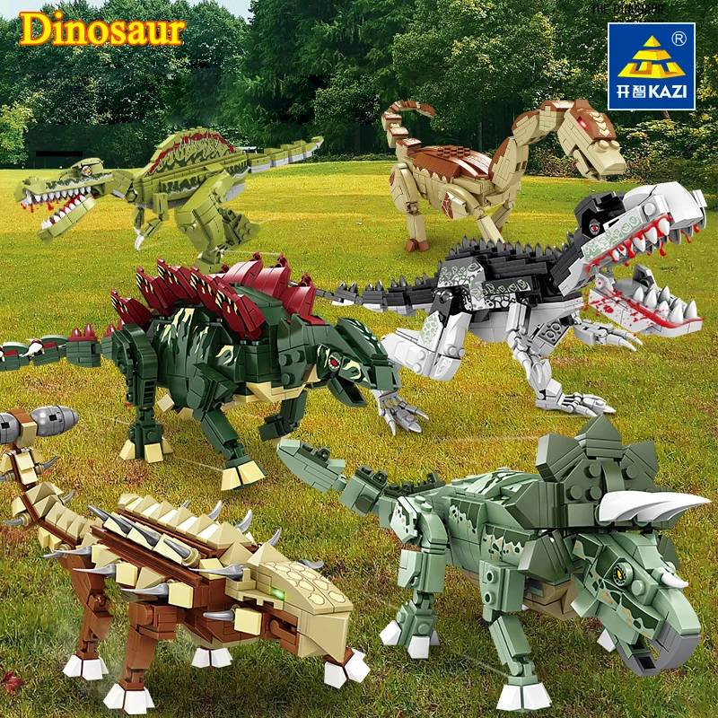 

building blocks dinosaur Original KAZI boys assembled Tyrannosaurus Rex Toy Park children's educational Jurassic series building