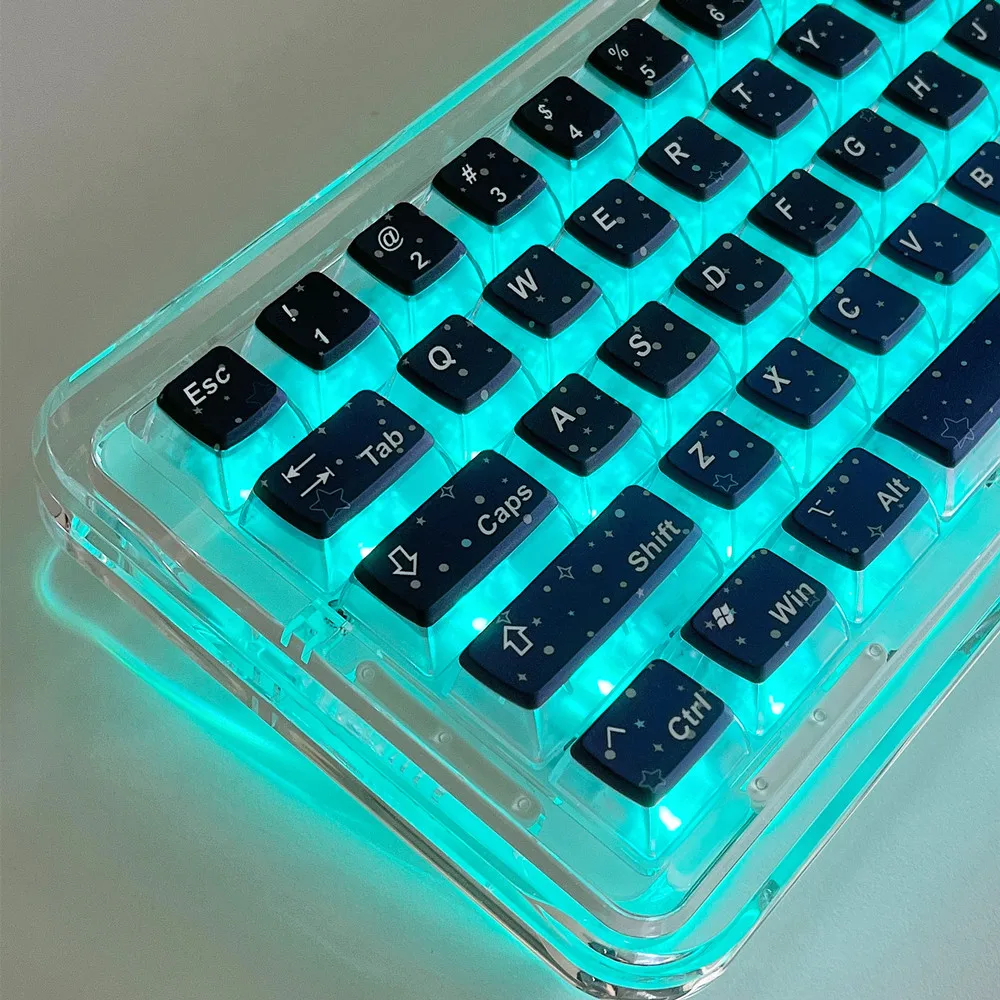 Клавиатура Starry Keycap Double Shot + сублимационная технология краски RGB подсветка похожий