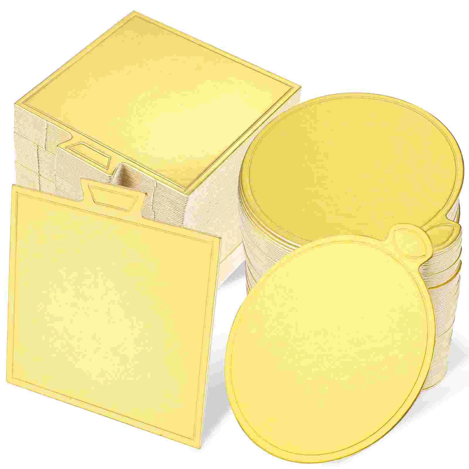

Cake Base Board Cardboard Cupcake Boards Round Tray Display Dessert Paper Circles Square Mousse Golden Circle Gold Mini Displays