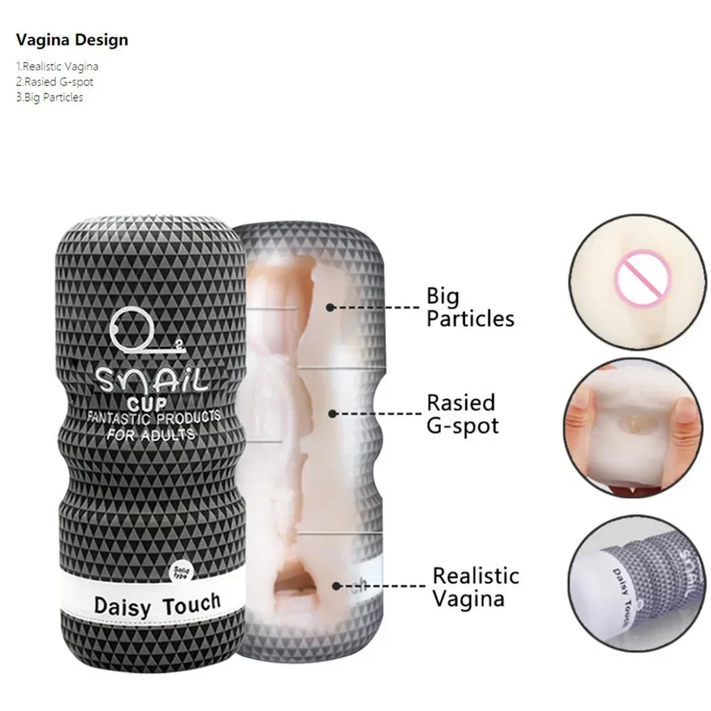 Мягкая резиновая улитка кульминация чашка самолета сосание рта анальная вагина