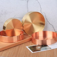 is nordic gold oval plates european style jewelry tray stainless steel plate metal desktop receive dish living room decoration