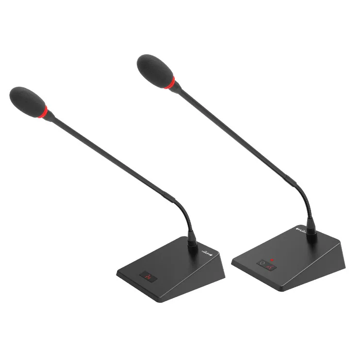 

Pure Aluminum Alloy Full Digital Table Gooseneck Conference System Wired Meeting Condenser Microphone