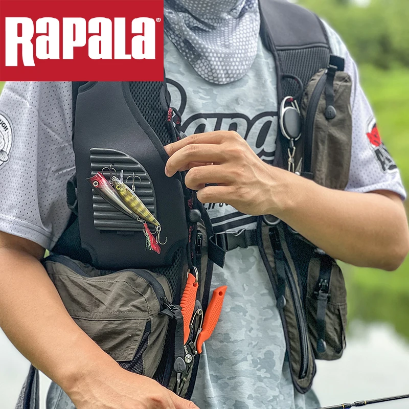 Фото Многофункциональный легкий рыболовный жилет Rapala с дышащей сеткой, множеством карманов и большой вместимостью для активного отдыха на природе №3