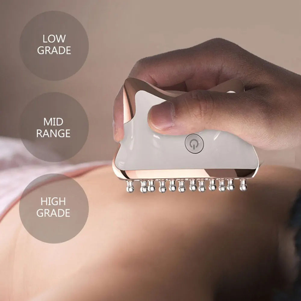 

Intelligent Scraping Cupping Instrument Meridian Dredging Hot Compress Green Light Physiotherapy Home Massager Electric Scraping