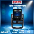 Автомобильный мультимедийный плеер для Renault Duster 1, 2010-2015, 2 Din, 9,7 дюйма, 4G, Carplay, Tesla, GPS-навигатор, Android, Авторадио