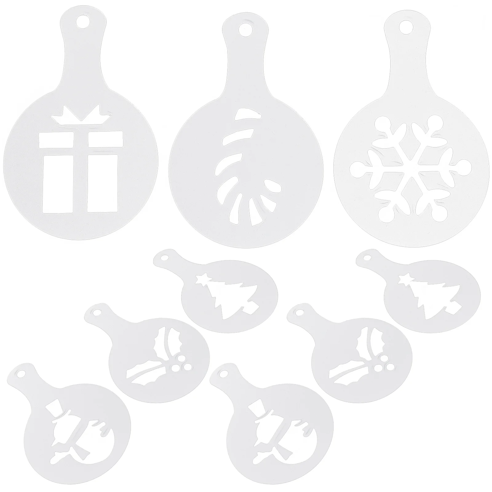 

16pcs Transparent Latte Template