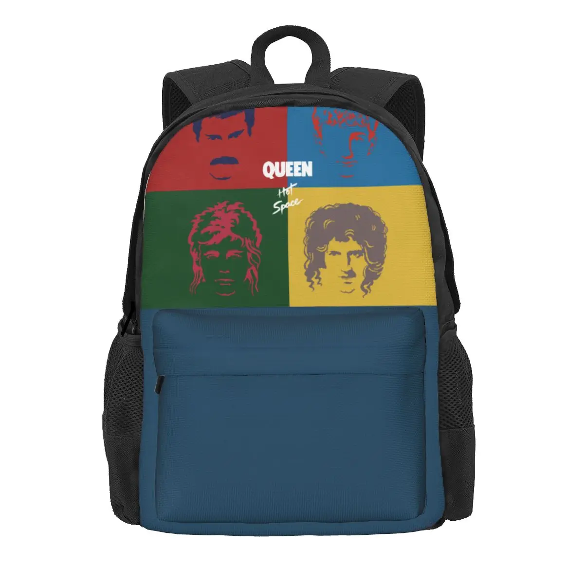 

Retor Queen Band Rock Women Backpack 3D Trend Student School Bag Cartoon Plaid Computer Backpack Teenage Large Capacity Rucksack