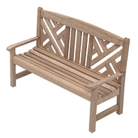 wooden bench furniture miniature park bench scene furniture chair model decoration