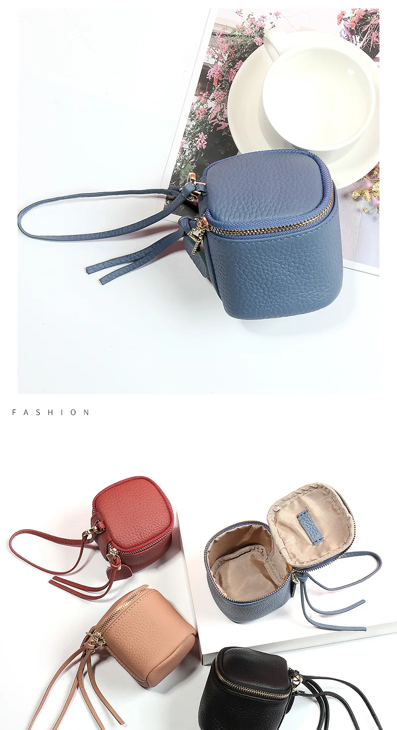 URBAN MASTER Cosmetic Bag Lipstick Purse Fashipn Air Cushion Genuine Cow Leather Women Coin Purses Mini Designer Luxury Wallet