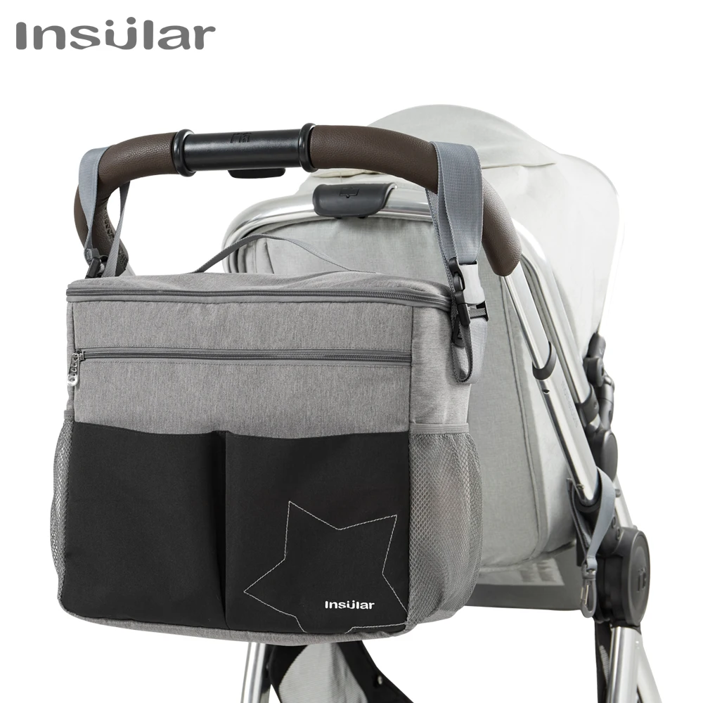 

Waterproof Baby Diaper Bags Large-capacity Mummy Maternity Nursing Bag Portable Stroller Hanging Care Wet bag