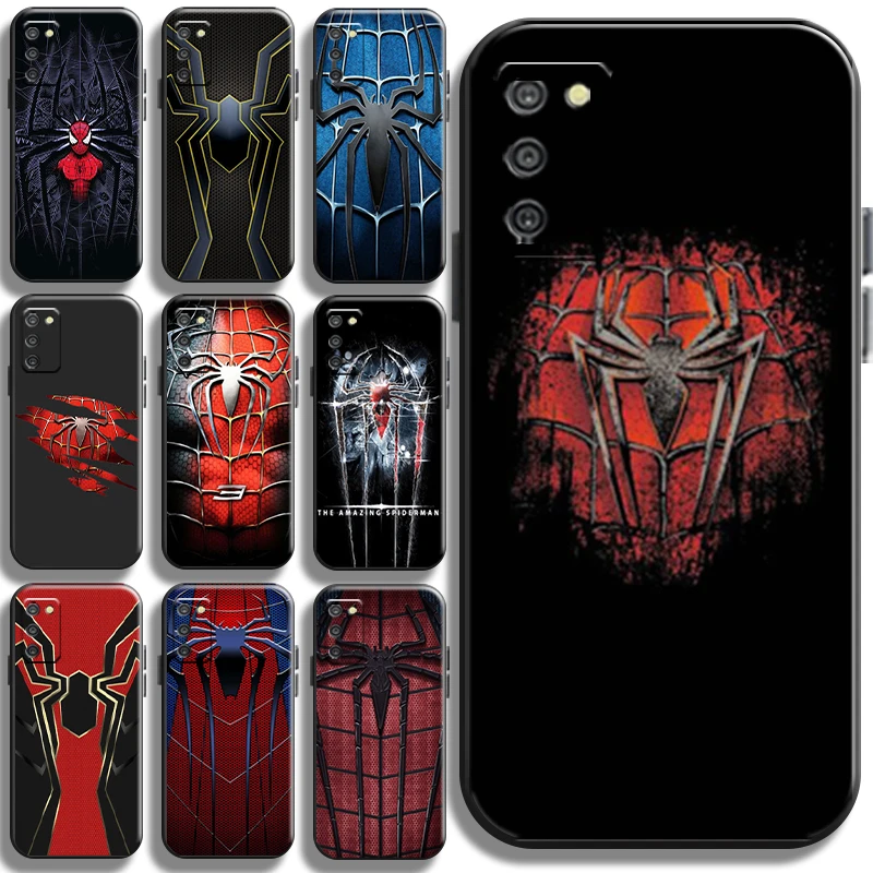 

Marvel Spiderman Logo For Samsung Galaxy A03 A03S Phone Case Shell Cases Cover Coque Full Protection Back Black Soft Carcasa