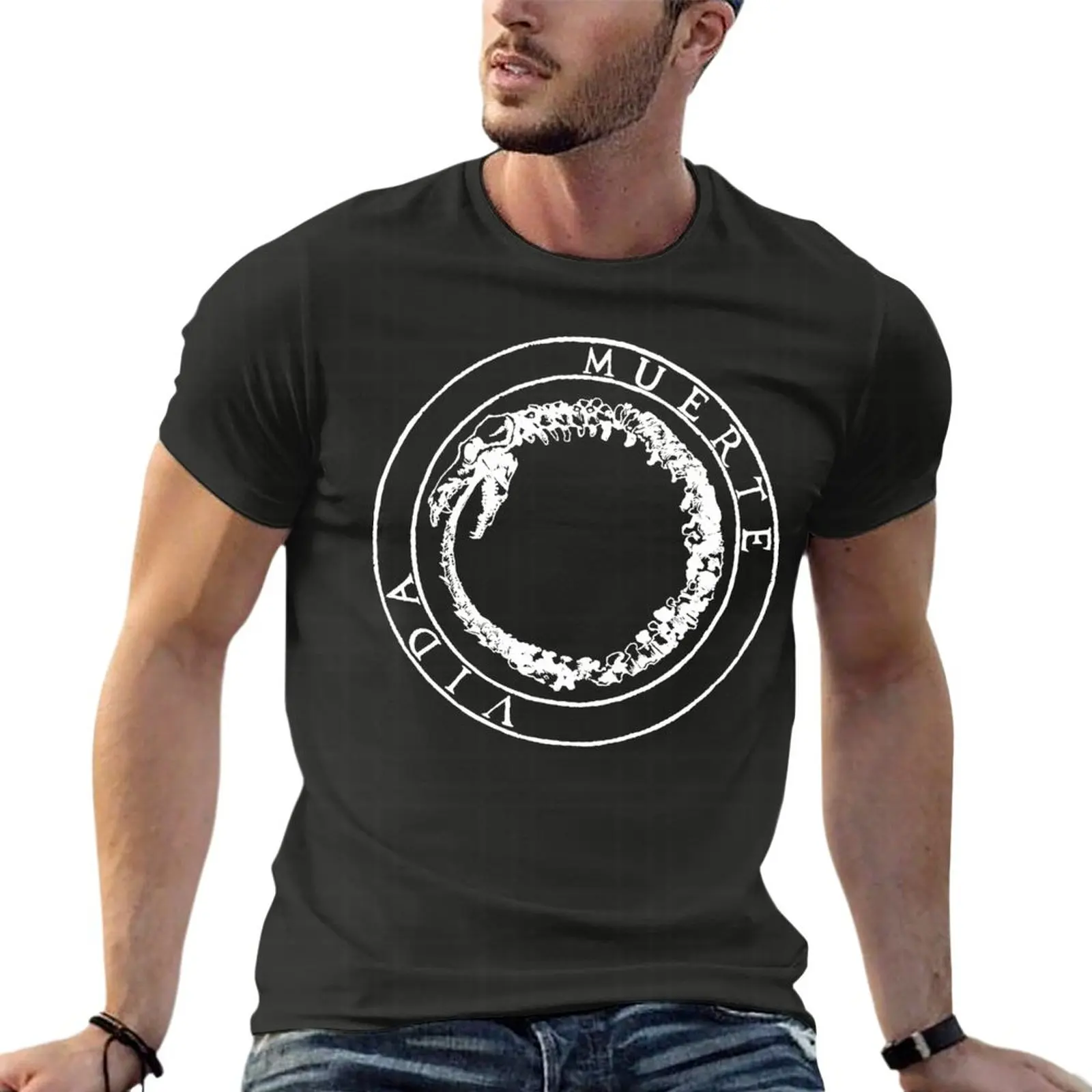 

Canserbero Muerte Vida Oversized T Shirt Summer Men Clothing Short Sleeve Streetwear Plus Size Top Tee