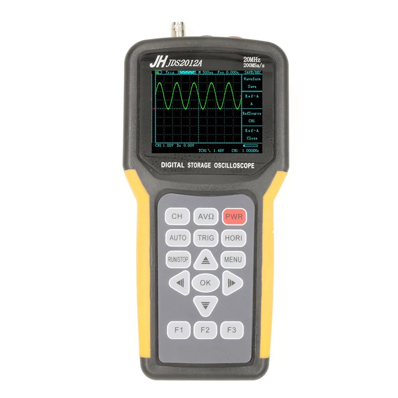 

Portable Digital Handheld Storage Oscilloscope JHJDS2012A factory Oscilloscope With 1CH 20M 200MSa/S