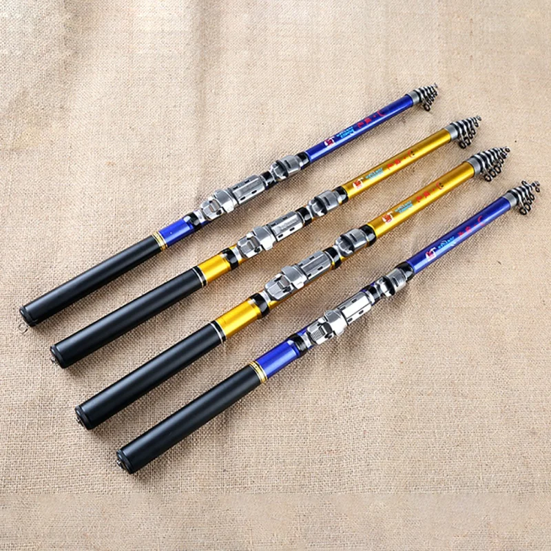 

Portable Telescopic Fishing Rods Carbon Fiber Ultralight Spinning Fishing Rod Tackle 1.5/1.8/2.1/2.4/2.7/3.0M Sea Freshwater Rod