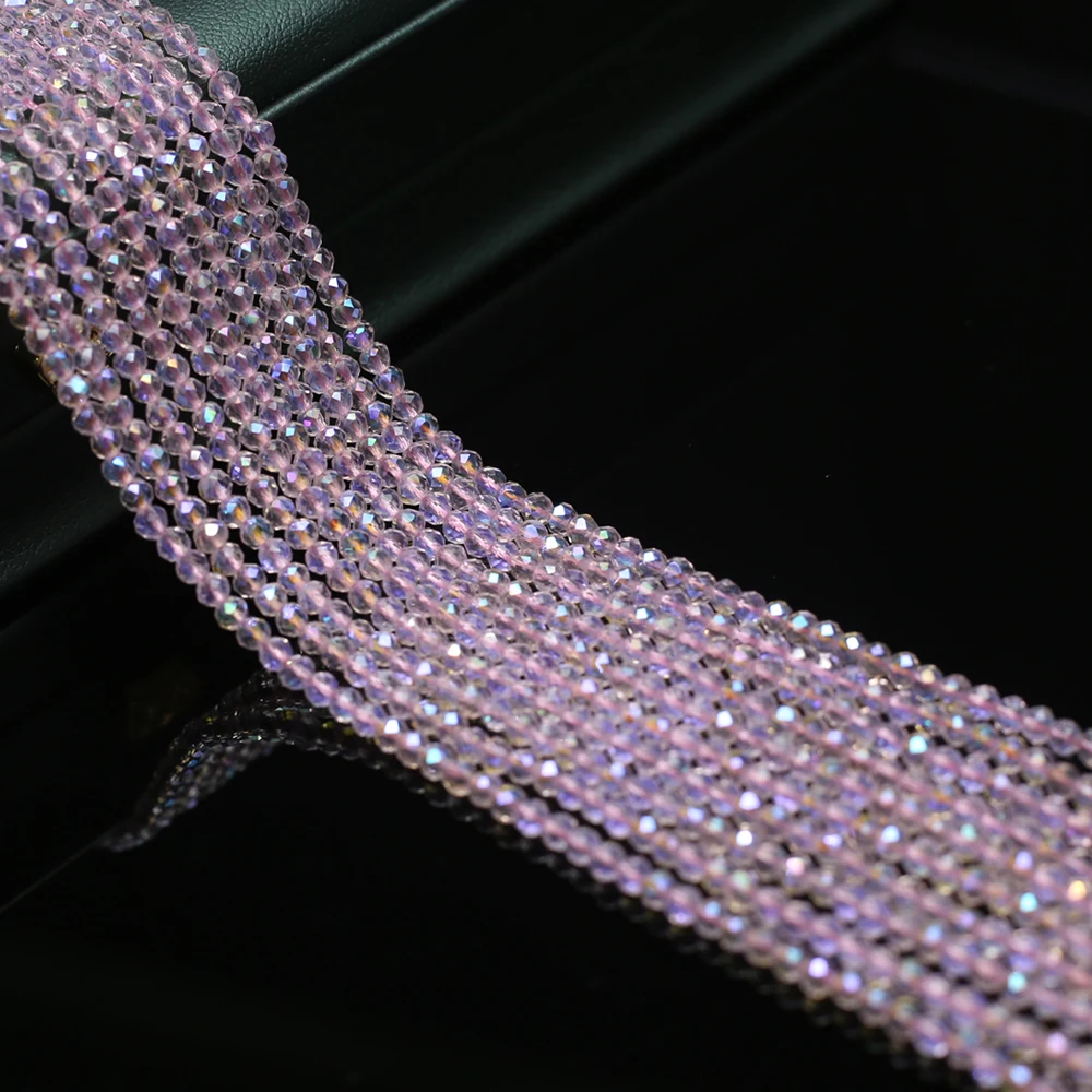 Фото Бусины из натурального камня 2 мм, 3 мм, граненые круглые шпинели, рассыпные бусины-разделители для изготовления ювелирных изделий, браслетов, ожерелий, 10 нитей №2